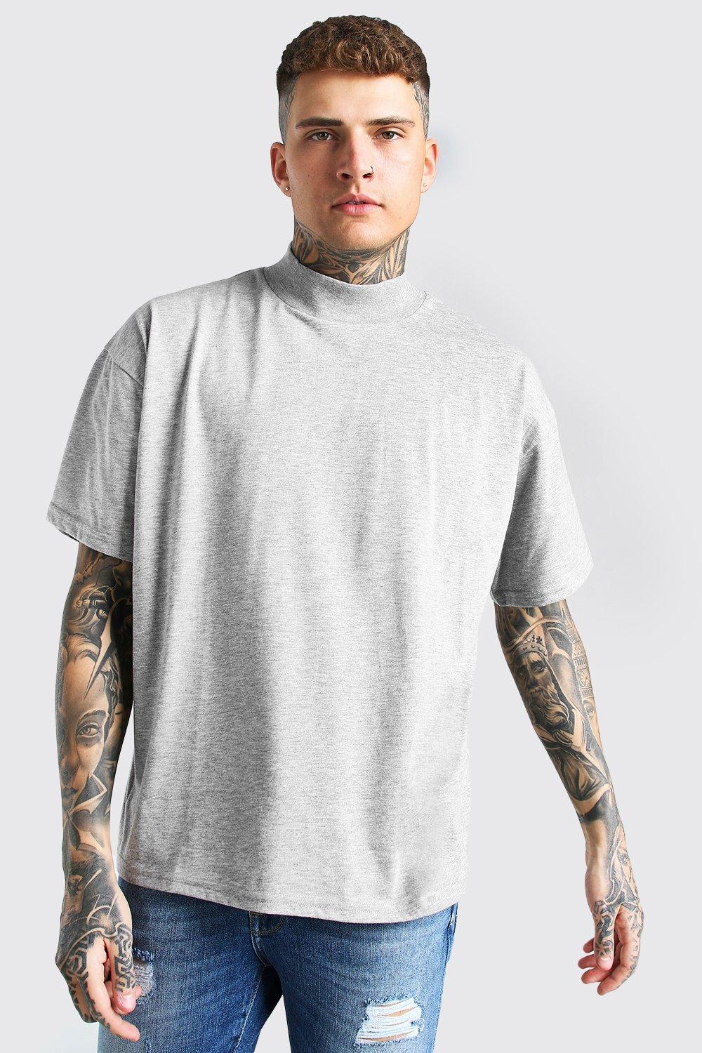 Crew neck sales with shirt